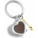 Přívěsek na klíče MTM Šálek kávy ve tvaru srdce se lžičkou – Zboží Mobilmania