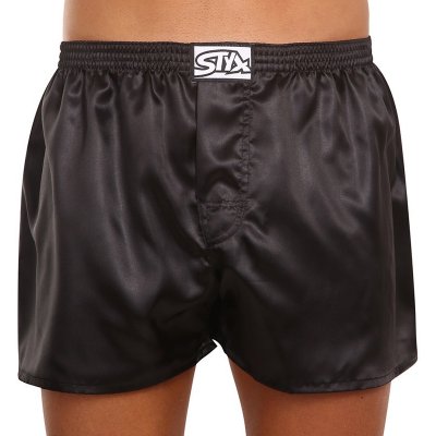 Styx pánské trenky klasická guma saténové černé (C960) – Zboží Mobilmania