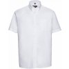 Pánská Košile Russell Collection Profesní pánská košile Oxford s krátkým rukávem Z933 bílá