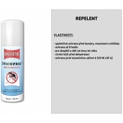 Ballistol Stichfrei repelent 125 ml – Zboží Mobilmania
