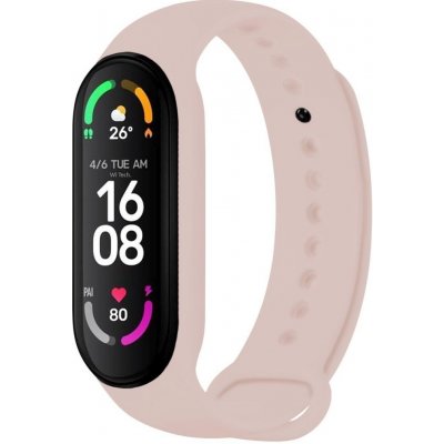 FIXED Silicone Strap pro Xiaomi Band 7/ Mi Band 6/ Mi Band 5, růžový FIXSSTB-989-PI