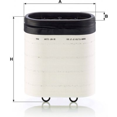 MANN-FILTER Vzduchový filtr MANN MF CP27001 – Hledejceny.cz