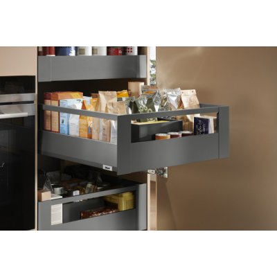 BLUM Merivobox E 270 mm, 40 kg, Orion šedá, vnitřní, reling – Zboží Dáma