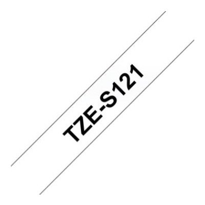 BROTHER TZE-S121 průsvitná / černá, 9mm TZES121 – Hledejceny.cz