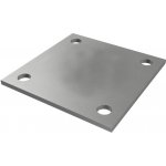Hahn Steel Montážní deska 90 x 90 x 4 mm, nerezová ocel AISI 304, surová – Sleviste.cz