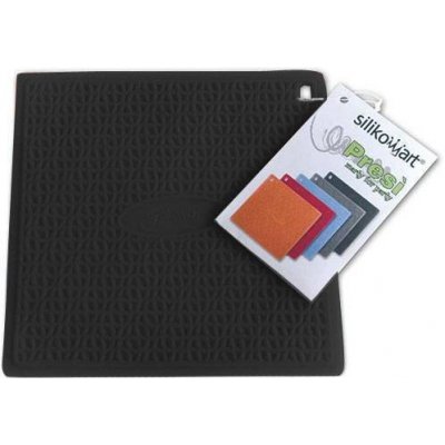 Silikonová podložka pod nádobí – černá 18x18cm - Silikomart – Zboží Dáma