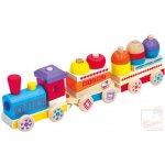 BINO Barevný dřevěný vláček MAXI – Zboží Dáma