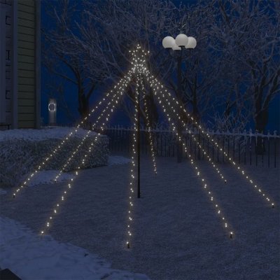 Greatstore LED vánoční vodopád světelný strom dovnitř i ven 400 LED 2,5 m – Zboží Mobilmania