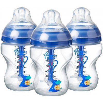 Tommee Tippee kojenecká láhev Advanced AntiColic modrá 3ks 260ml – Zboží Mobilmania
