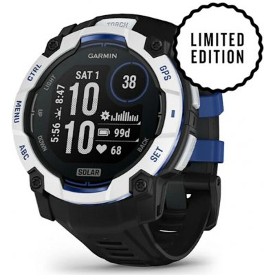 Garmin Instinct 3 50mm Solar Black Bolt Blue 010-02935-03 – Zboží Mobilmania