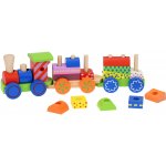 Toys Baby vláček 33cm mašinka + 2 vagonky navlékací s kostkami pro miminko – Zboží Dáma Toys Baby vláček 33cm mašinka + 2 vagonky navlékací s kostkami pro miminko – Zboží Dáma