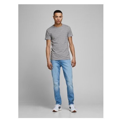 Jack&Jones T-Shirt Basic 12058529 Stretch Fit Šedá