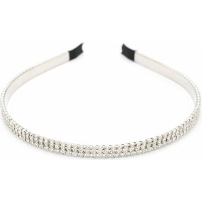 Kovová čelenka se štrasovými kamínky Barva: stříbrná – Hledejceny.cz