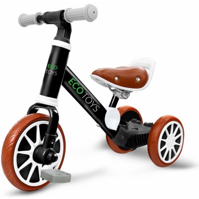 EcoToys s pedály 2v1 černé – Zboží Mobilmania