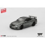 MINI GT Nissan Skyline GT-R Dark Metal Gray (NISMO BNR34 CRS Version 1:64 – Hledejceny.cz