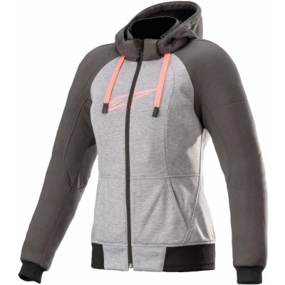 Alpinestars Stella Chrome SPORT HOODIE Lady šedo-tmavě šedo-růžová