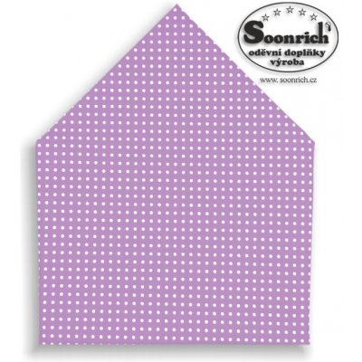 Soonrich šátek bílý puntík na fialové bsp018 – Hledejceny.cz