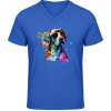 Pánské Tričko Soft-Style V Triko Gildan Design č.2 Pes Superstar Royal Blue