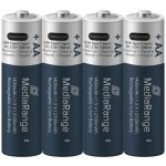 MediaRange nabíjecí USB-C 1400 mAh 4ks MRBAT161 – Zboží Živě
