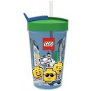 Láhev na pití LEGO® ICONIC BOY Pohár s brčkem 500 ml
