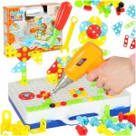 KIK KX7838 Mozaika dětské puzzle plastové bloky + šroubovák – Hledejceny.cz