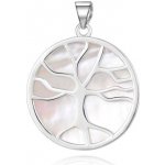 Beneto Stříbrný přívěsek s perletí Strom života AGH168 – Sleviste.cz