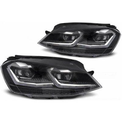 Přední světla VW GOLF VII 13-17 stříbrné LED SEQ DRL | Zboží Auto