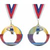 Sportovní medaile Akrylátová medaile Gymnastika trampolína Zlatá