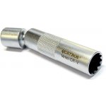 Nástrčná hlavice na zapalovací svíčky s kloubem 3/8", 14 mm, 12hranná - QUATROS QS26044