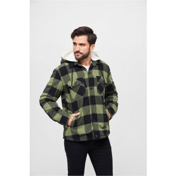 Brandit Lumberjacket Hooded černá olivová