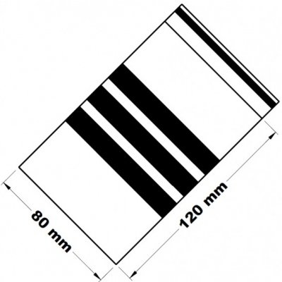 Rychlouzavírací sáček s popisovacím pruhem 8x12cm (5ks) – Zboží Mobilmania