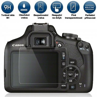 Tempered Glass tvrzené sklo pro Canon 2000D/1300D/1200D (67,5 x 51mm) – Zboží Živě