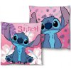 Dekorační polštář MLC Oboustranný polštář Lilo & Stitch růžový 38x38