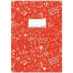 Obal na sešit Schooldoo A5 červený – Hledejceny.cz