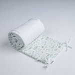 Tulimese Mantinel do postýlky svěží kapradiny bílý – Zboží Dáma Tulimese Mantinel do postýlky svěží kapradiny bílý – Zboží Dáma