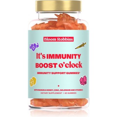 Bloom Robbins IMMUNITY BOOST o'clock žvýkací pastilky gumíky, jednorožci 60 ks – Zboží Mobilmania