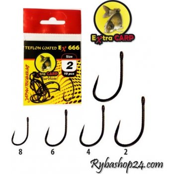 Extra carp Teflon Barbless EX 666 vel.6 10ks