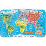 Janod magnetická mapa světa – Zboží Dáma