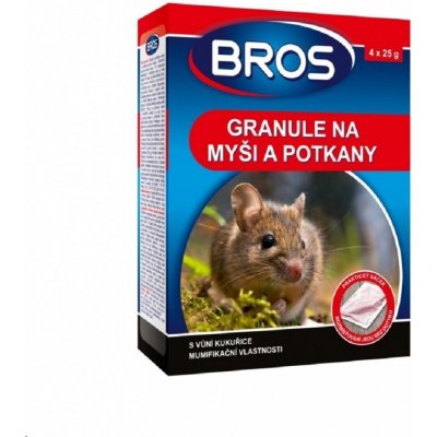 Bros obilné vločky na myši a potkany 140g