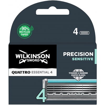 Wilkinson Sword Quattro Essential Precision Sensitive 4 ks – Zboží Mobilmania