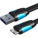 Vention VAS-A12-B050 USB 3.0 (M) to Micro USB-B (M), 0.5m, černý – Hledejceny.cz