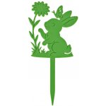 UNI Zapichovátko do květináče zajíček s kytkou zelená – Hledejceny.cz