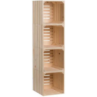 ČistéDřevo Bedýnkový regál 120 x 30 x 35 cm – Zboží Dáma