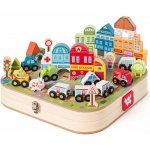 Woody Vláčkodráha Kufřík s městem 55 dílů – Zboží Dáma