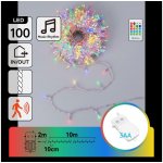 Aigostar B.V. LED Stm venk ván řetěz se senz 100xLED/3xAA 12m multicolor + DO B10303AAEB – Hledejceny.cz