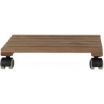 DekorStyle Pojízdná podložka Katelo 29x29 cm hnědá – Zboží Dáma