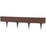 Gardenplast Zahradní palisáda Rattan Palisade 9,5 cm / 0,8 m hnědá 1 ks – Sleviste.cz