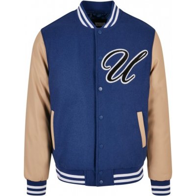 Urban Classics Big U College Jacket spaceblue – Zboží Mobilmania