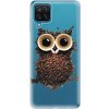 Pouzdro a kryt na mobilní telefon Samsung iSaprio Owl And Coffee Samsung Galaxy A12