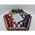 Dřevěné šachy pro tři hráče barevné velké – Sleviste.cz